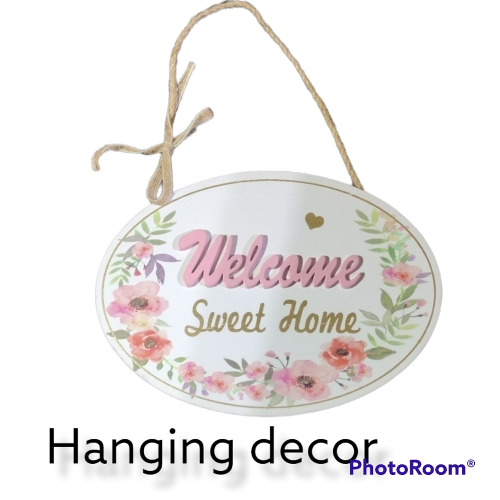 Welcome hanging decor